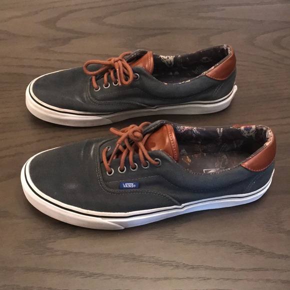 vans blue brown